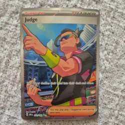 Judge Trainer Card 222/182 - Full Art - Destined Rivals - Pokemon TCG - Image 1