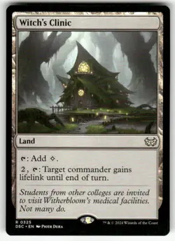 WITCH'S CLINIC #325 (RARE) MTG COMMANDER: DUSKMOURN: HOUSE OF HORROR - Image 1