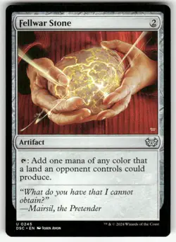 FELLWAR STONE #245 (UNCOMMON) MTG COMMANDER: DUSKMOURN: HOUSE OF HORROR - Image 1