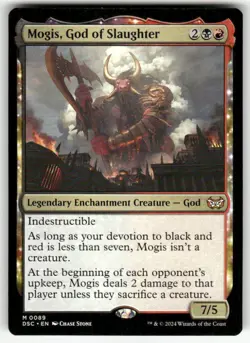 MOGIS, GOD OF SLAUGHTER #89 (MYTHIC RARE) MTG COMMANDER: DUSKMOURN - Image 1