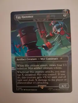 Egg Hammer NM/M Sonic the Hedgehog Secret Lair MTG Magic the Gathering - Image 1