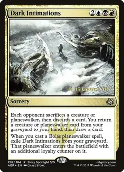 Dark Intimations -Foil Light Play MTG Promos: Prerelease Cards - Image 1
