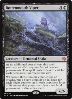 MTG - Rottenmouth Viper - Bloomburrow - Image 1