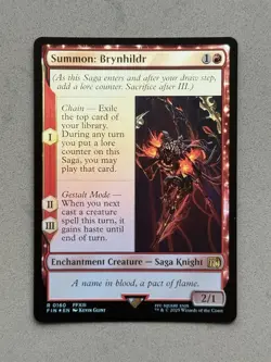 Summon: Brynhildr - FOIL Rare #160 - MTG Final Fantasy FIN English NM - Image 1