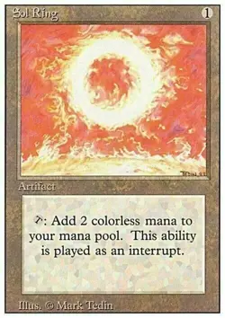 Sol Ring - Revised - Magic MTG - PLAYED - Image 1