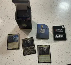 MTG Magic the Gathering Fallout Deck Box With set - Image 1