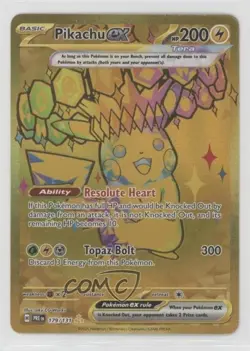 Hyper Rare - Pikachu ex Pokemon Prismatic Evolutions PRE #179 - Image 1