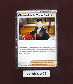 Carte Pokemon Giovanni de la Team Rocket 174/182 Rivalites Destinees DRI FR Neuf - Image 1