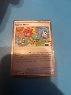 Pokemon Twilight Masquerade Ogre's Mask 159/167 Prize Pack Series 6 PROMO Stamp - Image 1