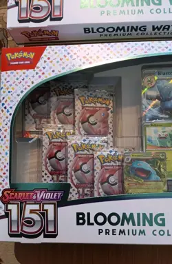 Blooming Waters 151 Premium Collection Sealed Box Pokemon TCG Lot of 2 - Image 2