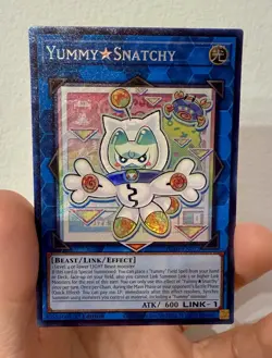 Yugioh! 1x Yummy Snatchy JUSH-EN022 Collector's Rare 1st Ed NM - Image 1