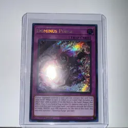 YuGiOh Dominus Purge Trap Card / INFO-EN078 / Secret Rare / 1st Edition - Image 1