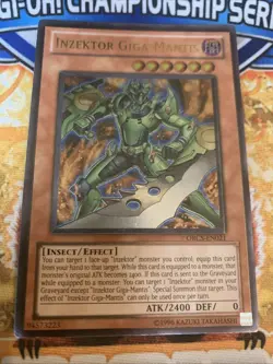 Yugioh Inzektor Giga-Mantis ORCS-EN021 Ultimate Rare LP - Image 1