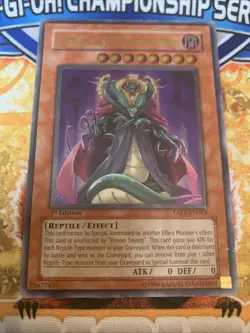 Yugioh VENNOMION KING TAEV-EN014 1ST EDITION ULTIMATE RARE HP - Image 1