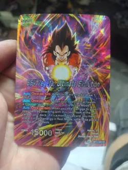SS4 Vegeta Ultimate Evolution BT11 Leader Foil Dragon Ball Super Card Game | NM - Image 1