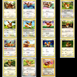 Pokemon TCG - Eevee 15-Card Lot No Duplicates - Image 1