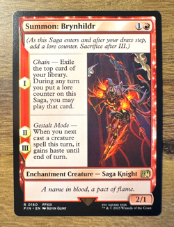 Magic MTG Final Fantasy Summon: Brynhildr #160 FIN *NON-FOIL* Rare - Image 1