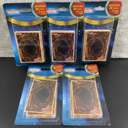 5 Mystery Yugioh Packs 20 Cards + 1 Rare Card Per Pack *SEALED* Yugio Yu-Gi-Oh - Image 1
