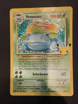 Pokemon TCG Celebrations Venusaur Holo Rare Card #15/102 Classic Collection - Image 1
