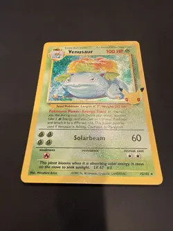 Pokemon TCG Celebrations Venusaur Holo Rare Card #15/102 Classic Collection - Image 3