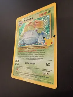 Pokemon TCG Celebrations Venusaur Holo Rare Card #15/102 Classic Collection - Image 4