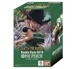 ONE PIECE CARD GAME TCG LEGACY OF THE MASTER Double Pack DP 08 English 8/22 Ship - Image 1