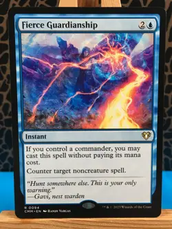 MTG - Fierce Guardianship. Commander Masters. Rare - Blue Instant. - Image 1