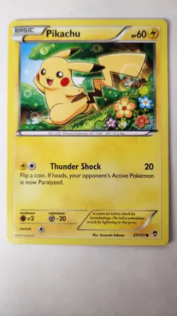 Pikachu 27/111 XY - Furious Fists Regular - Pokemon Card - Image 1
