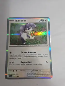 Pokemon TCG Indeedee Reverse Holo Card 153/198 Scarlet & Violet Base Set - Image 1