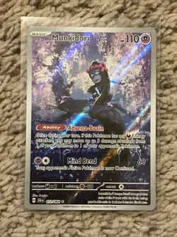 Pokemon TCG Shrouded Fable Munkidori Illustration Rare Holo Card 72/64 - Image 1