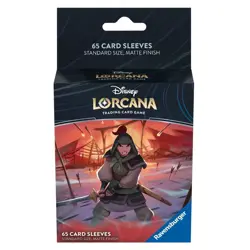 Mulan Card Sleeves ct65 Matte Finish Disney Lorcana TCG Rise of the Floodborn - Image 1