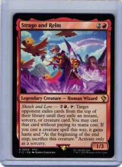 x1 Strago and Relm R MTG Commander: Final Fantasy M/NM, English - Image 1