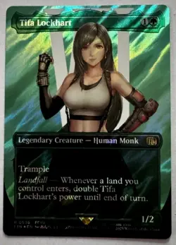 Tifa Lockhart (Borderless) (Surge Foil) Final Fantasy Foil NM #536 MTG - Image 1