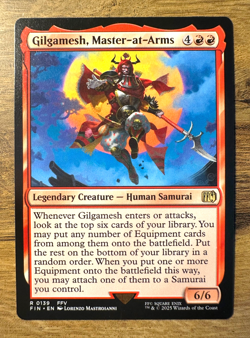 Magic MTG Final Fantasy Gilgamesh, Master-at-Arms #139 FIN *NON-FOIL* Rare - Image 1