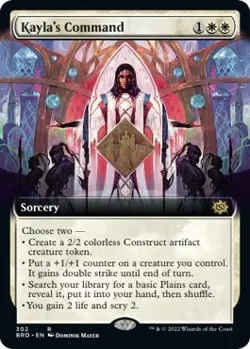 Kayla's Command (Extended Art) - 302 / English / Near Mint MTG - Image 1