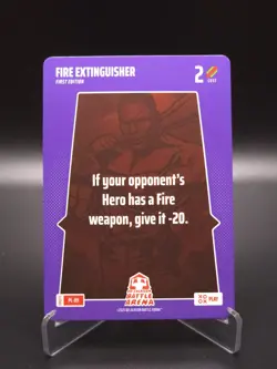 Fire Extinguisher 2025 Bo Jackson Battle Arena Alpha Update Play Card #PL-89 - Image 1