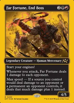 MTG FAR FORTUNE, END BOSS 480 FOIL EXC - SVENTURA, BOSS FINALE - DFT X EN - Image 1