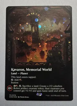Kavaron, Memorial World - (Borderless) (Galaxy FOIL) - Edge of Eternities MTG HP - Image 1