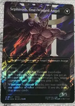 Sephiroth, Fabled SOLDIER (Borderless) (Surge Foil) Final Fantasy Foil MTG - Image 2