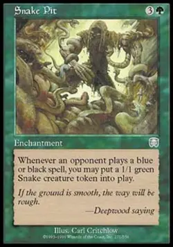 Snake Pit - Medium Play MTG Mercadian Masques - Image 1