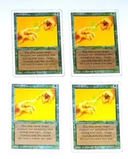 Magic the Gathering * MTG * 4 X Instill Energy * Revised * MP - Image 1