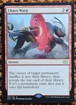 ✨Chaos Warp✨ MTG | Double Masters 2022 | NM/M | R 105/331 - Image 1