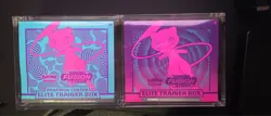 Fusion Strike Pokemon Center Elite Trainer Box (ETB) Sealed set of 2. Acrylic ca - Image 1