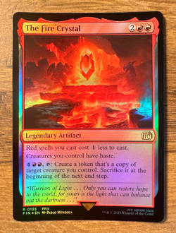Magic MTG Final Fantasy The Fire Crystal #135 FIN *FOIL* Rare - Image 1