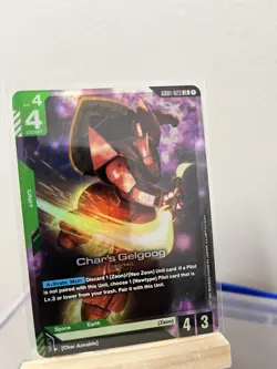 Gundam Card Game Char's Gelgoog Newtype Rising GD01-023 LR - Image 1
