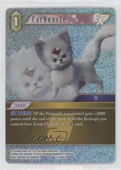 2021 Final Fantasy Trading Card Game: Opus 14: Crystal Abyss Foil Carbuncle - Image 1