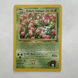 Pokemon TCG Gym Challenge Erika's Ivysaur Card 41/132 Unlimited Uncommon NM dd - Image 1