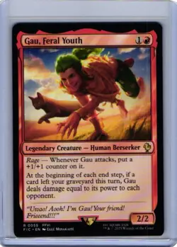 NM Gau, Feral Youth, MTG, Final Fantasy Commander, Magic the Gathering, 55 - Image 1