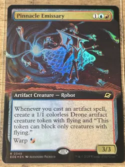 Pinnacle Emissary Artifact Creature The Gathering Card Extended foil - Image 1