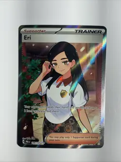 Eri 136/131 Sv: Prismatic Evolutions Holo Pokemon Card Ultra Rare Full Art Train - Image 1